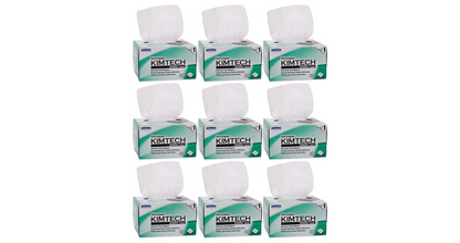 Kimberly-Clark Professional QLZSTWUH Kimtech Science KimWipes Delicate Task Wipers, 4.4 x 8.4 in. 1-ply, 9 Box of 280