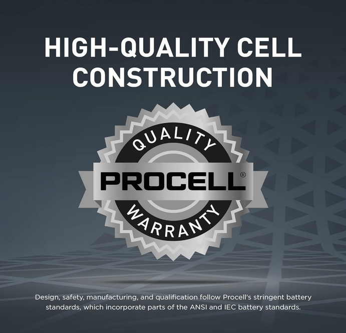 Procell Alkaline Intense Power AA, 1.5V Batteries Pack of 24