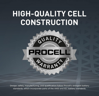 Procell Alkaline Intense Power AA, 1.5V Batteries Pack of 24