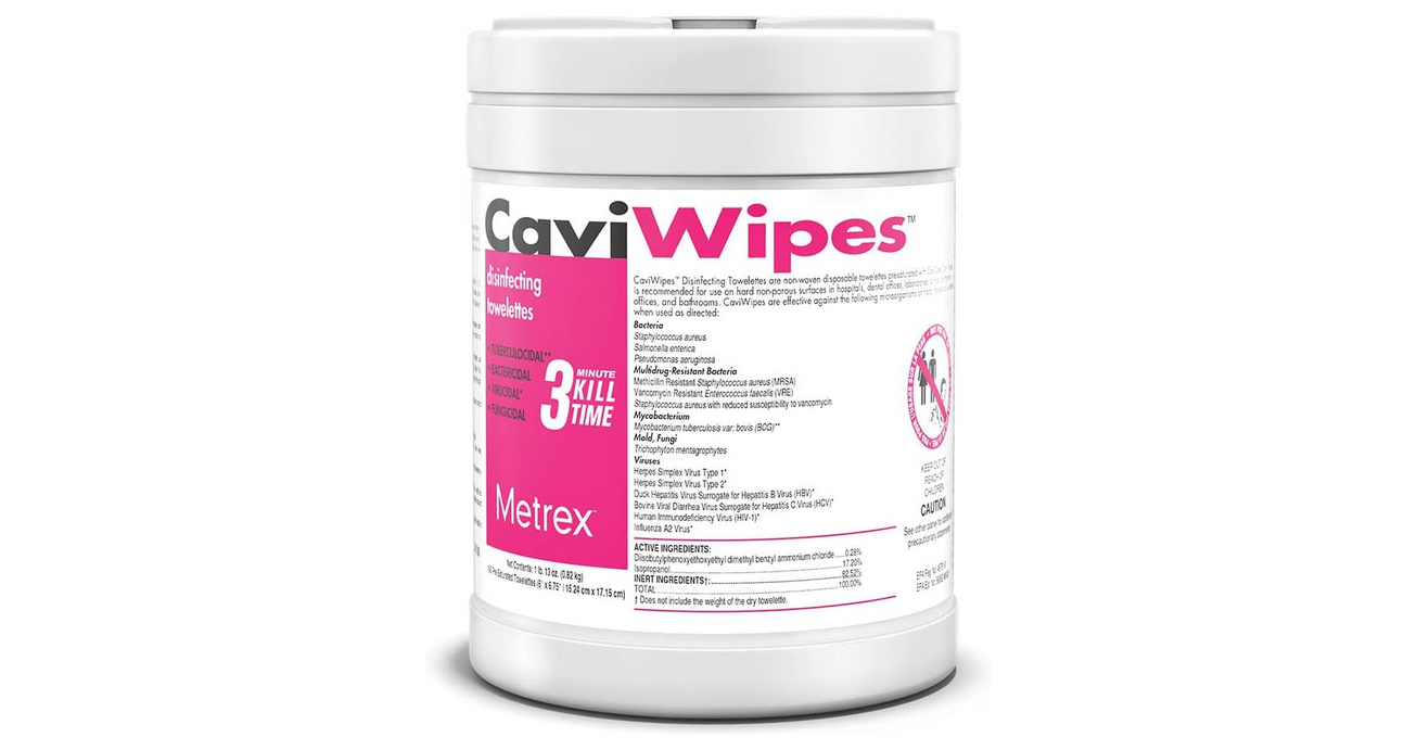 CaviWipes - Disposable Germicidal Cleaner & Healthcare Disinfecting Wipes, 160 Count