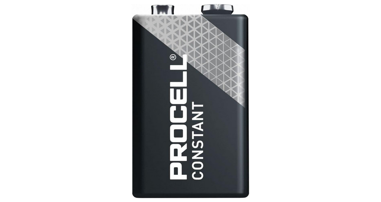 Duracell Procell Alkaline Batteries, 9V, 12/Box