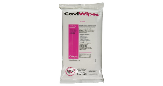 Metrex 13-1224 CaviWipes Disinfecting Towelettes, Flat Pack (Pack of 20)